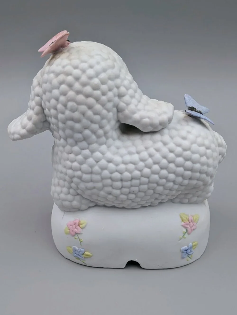 Vintage Autom Porcelain Lamb Night Light - The Lord is My Shepherd